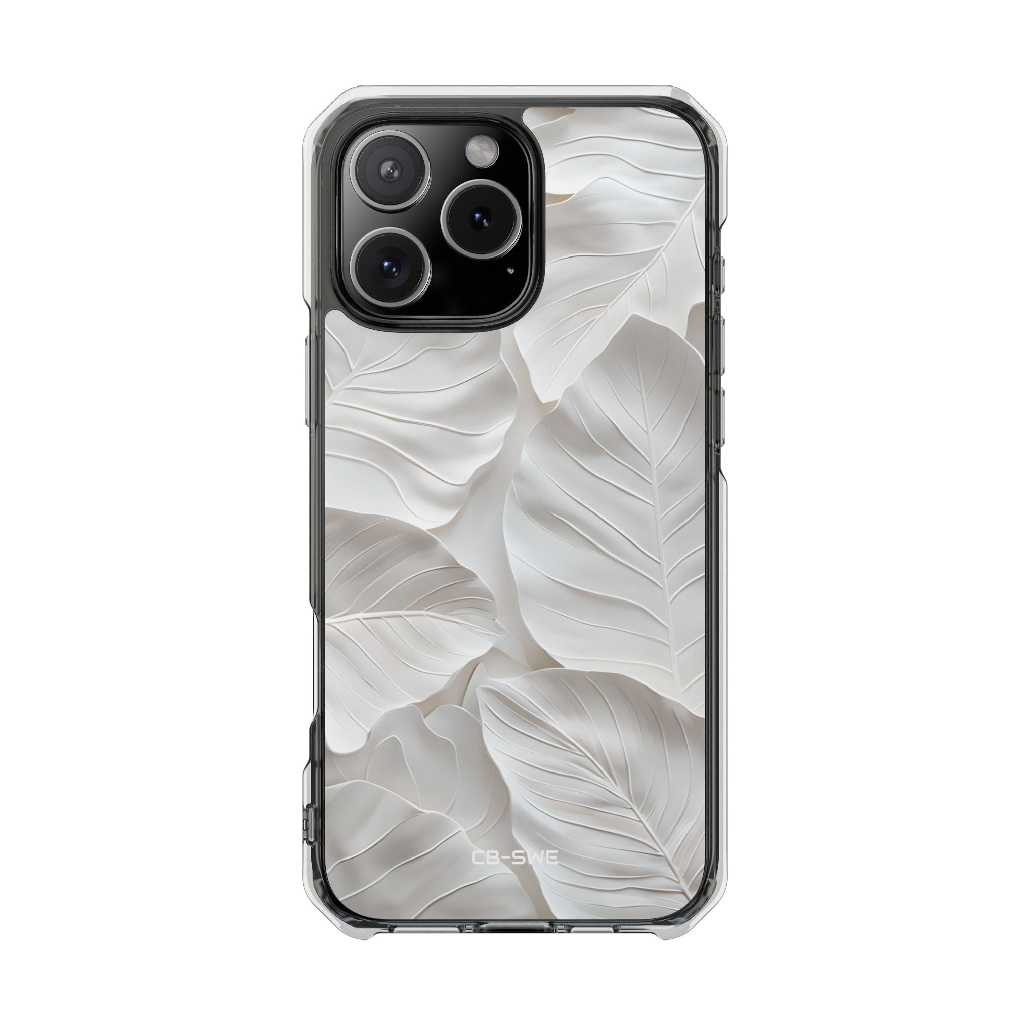 Elegant Leaf Relief iPhone Case - Impact