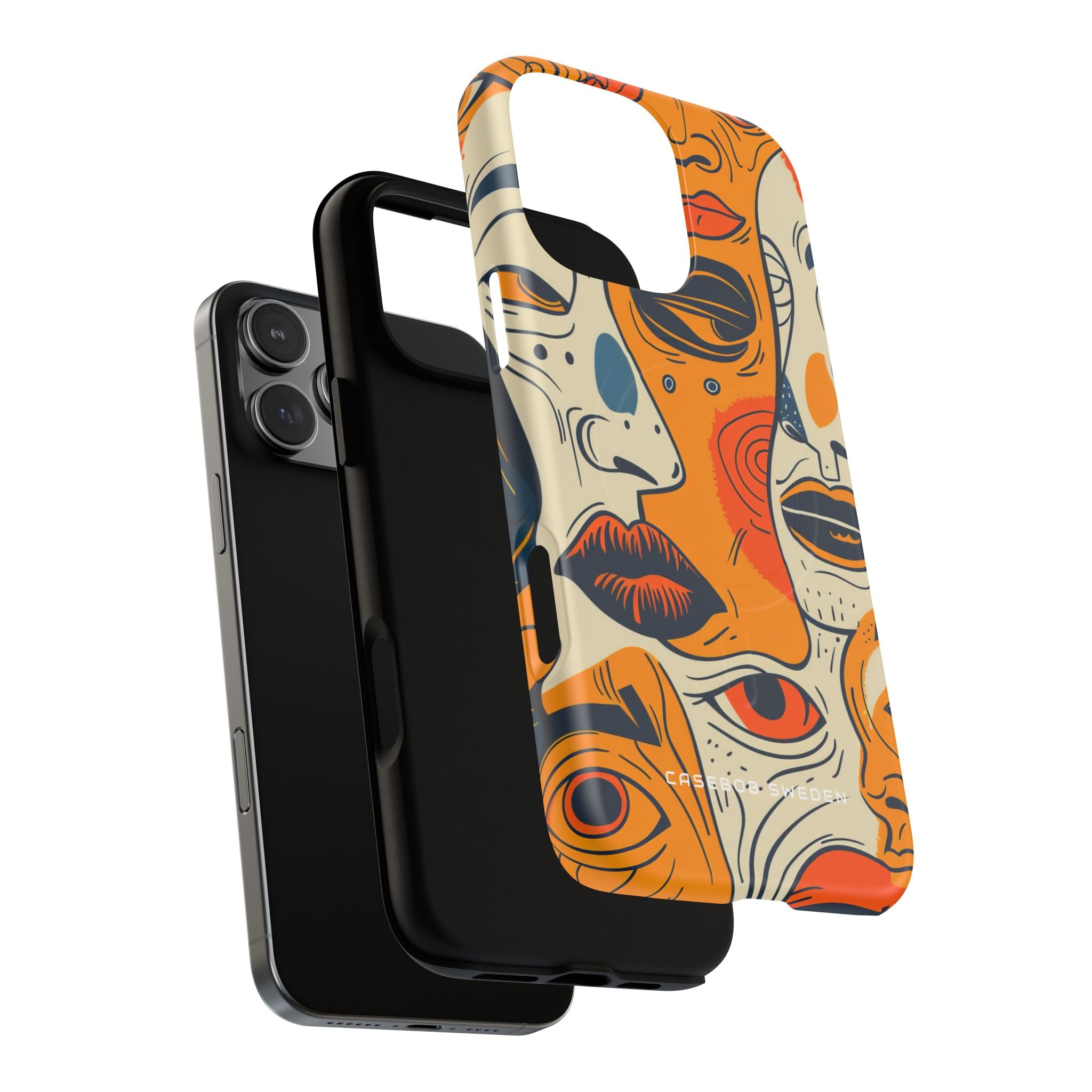 Gradient Face Mosaic iPhone 16 | Tough+ Phone Case