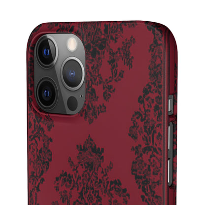 Gothic Crimson Elegance iPhone 12 - Schlanke Handyhülle