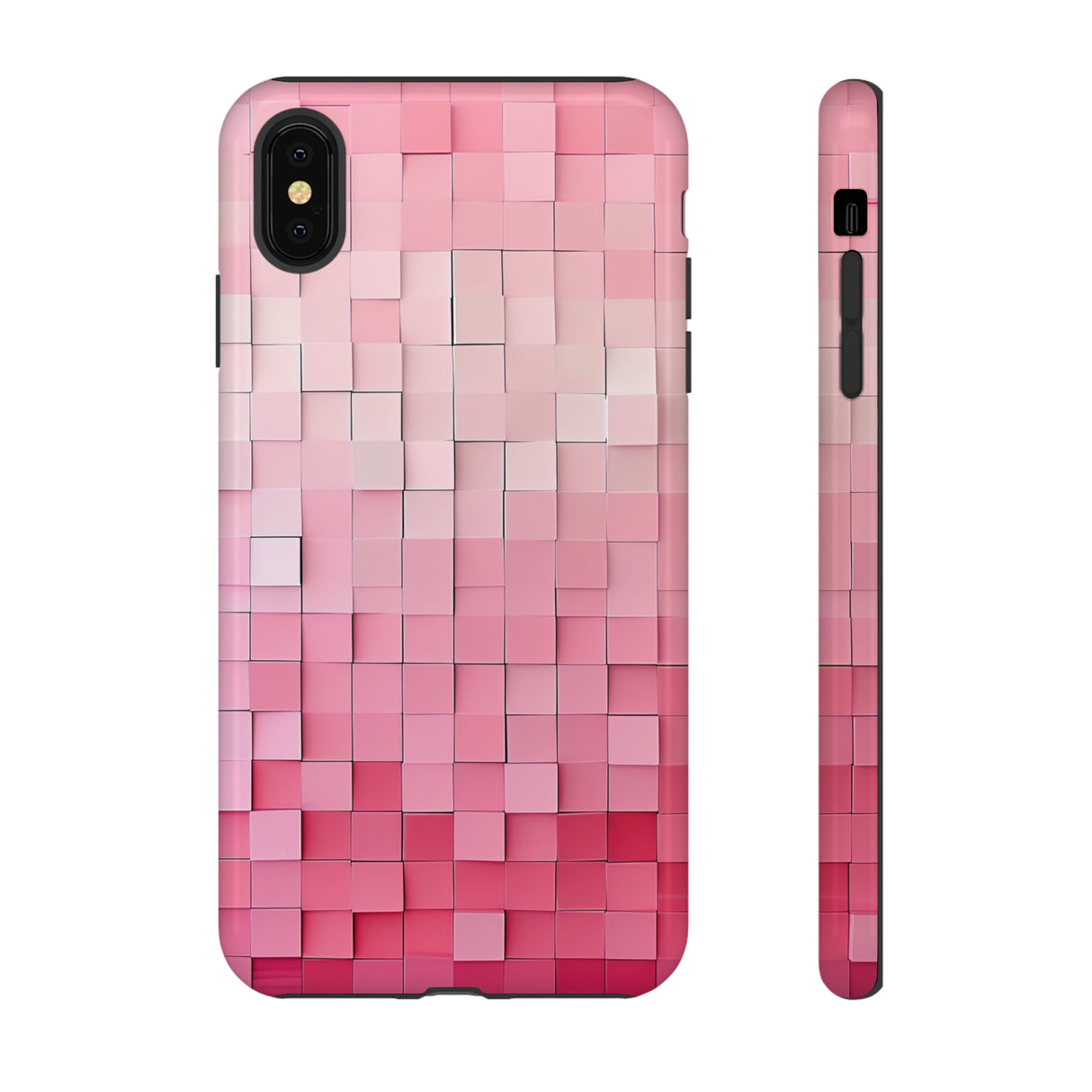 Pink Gradient Mosaic - Protective Phone Case