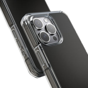 Black | Phone Case for iPhone (Clear Impact Case - Magnetic)