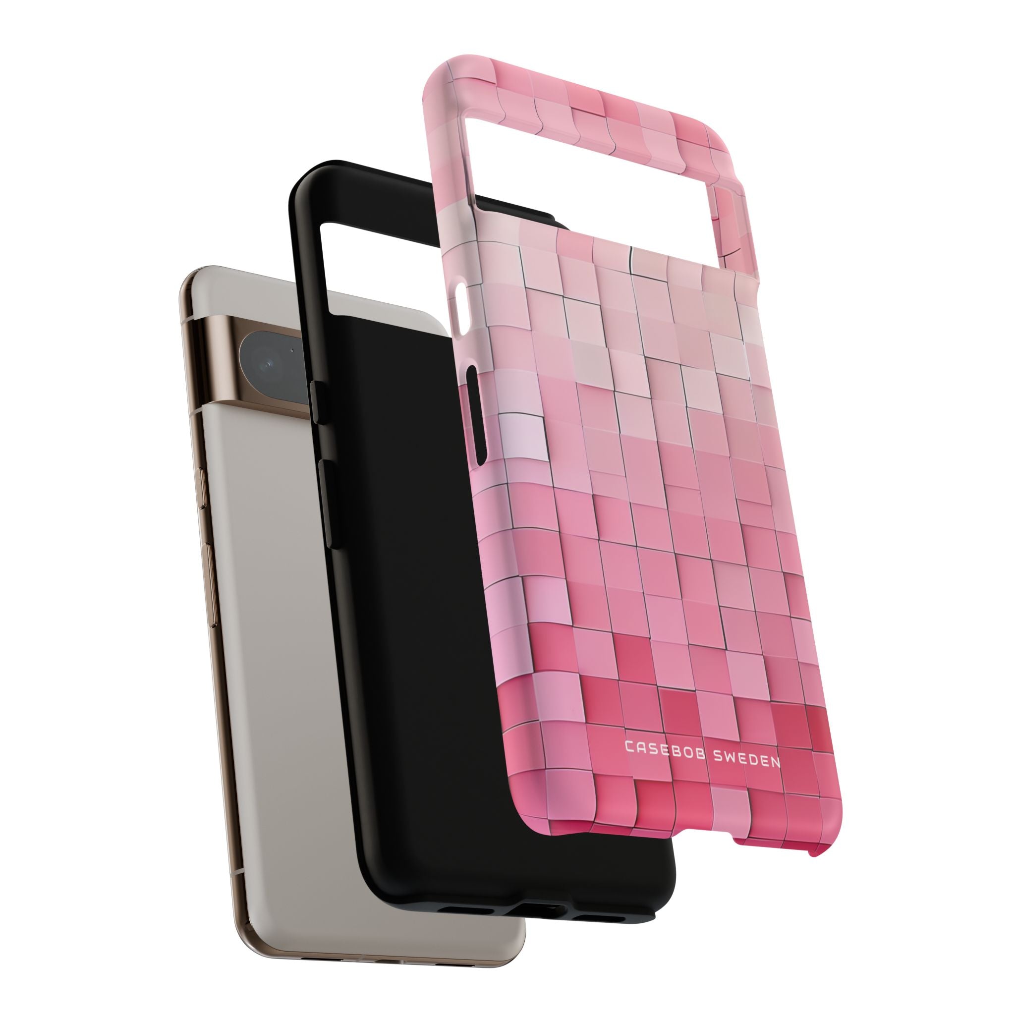 Gradient Pink Mosaic Google Pixel 8 - Tough Phone Case