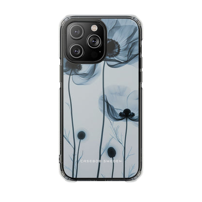 Ethereal X-Ray Flowers iPhone 14 - Clear Impact Phone Case