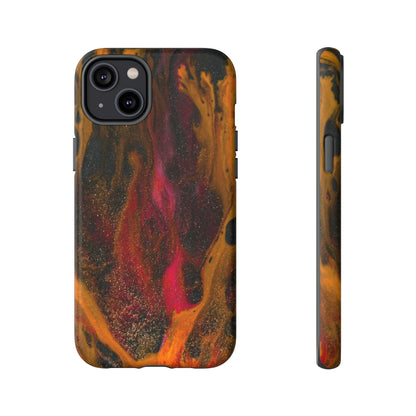 Bon Fire Ink Art iPhone Case (Protective) iPhone 14 Plus Matte Phone Case