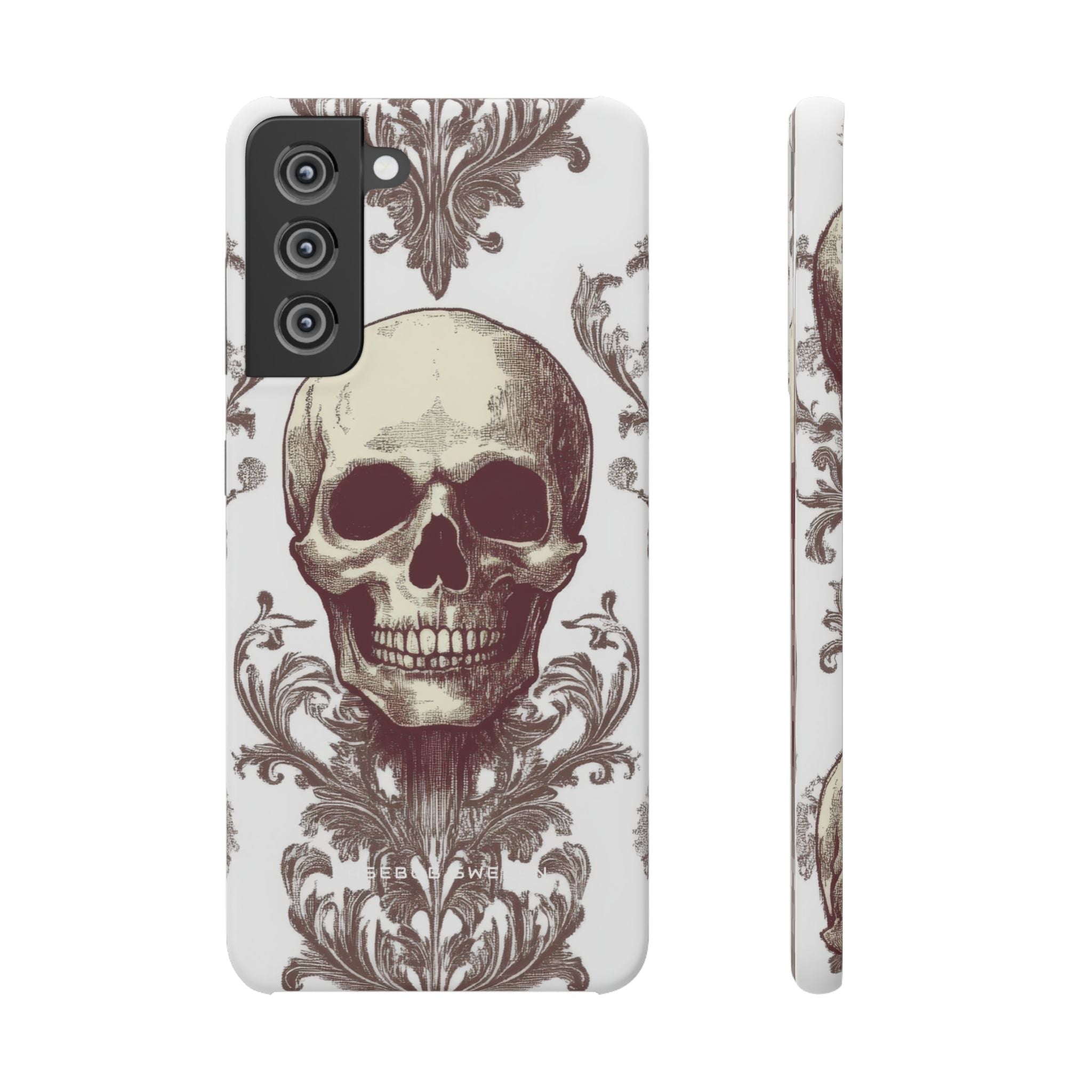 Gothic Skulls and Ornate Foliage Samsung S21 - Slim Phone Case