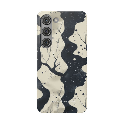 Organic Fluid Silhouettes with Cosmic Depth Samsung S23 - Slim Phone Case