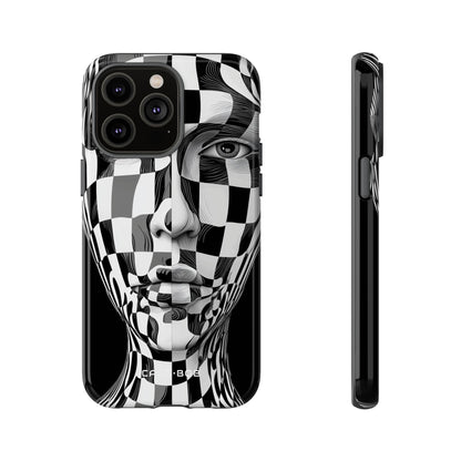 Checkered Face iPhone 14 Pro Max Case - Tough
