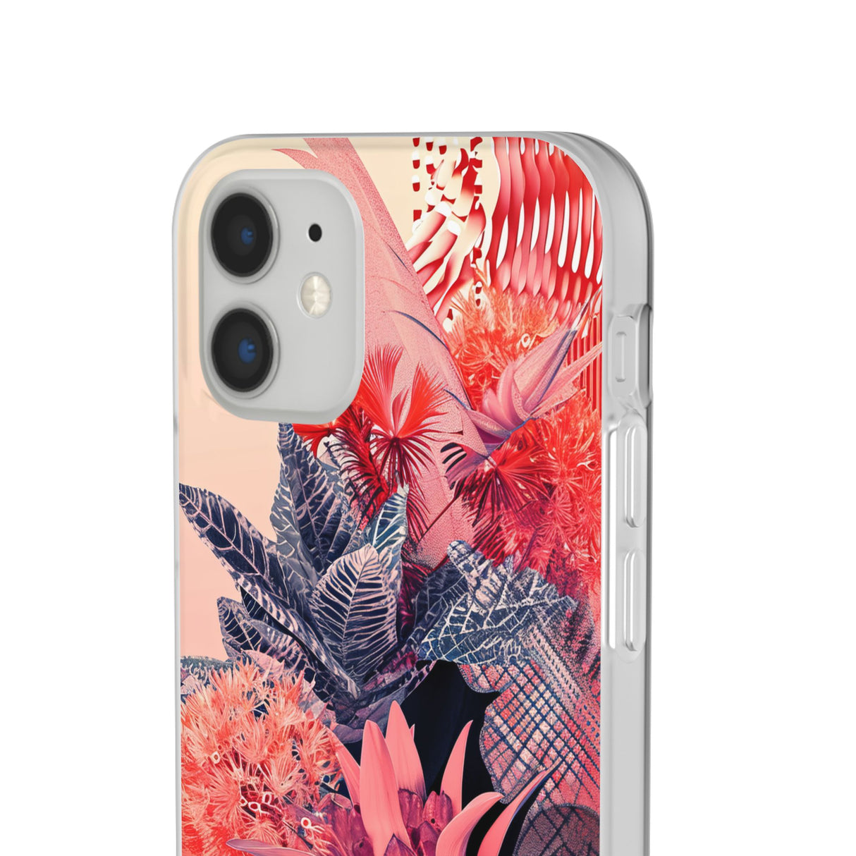 Living Coral Design | Handyhülle für iPhone (Flexible Hülle) 