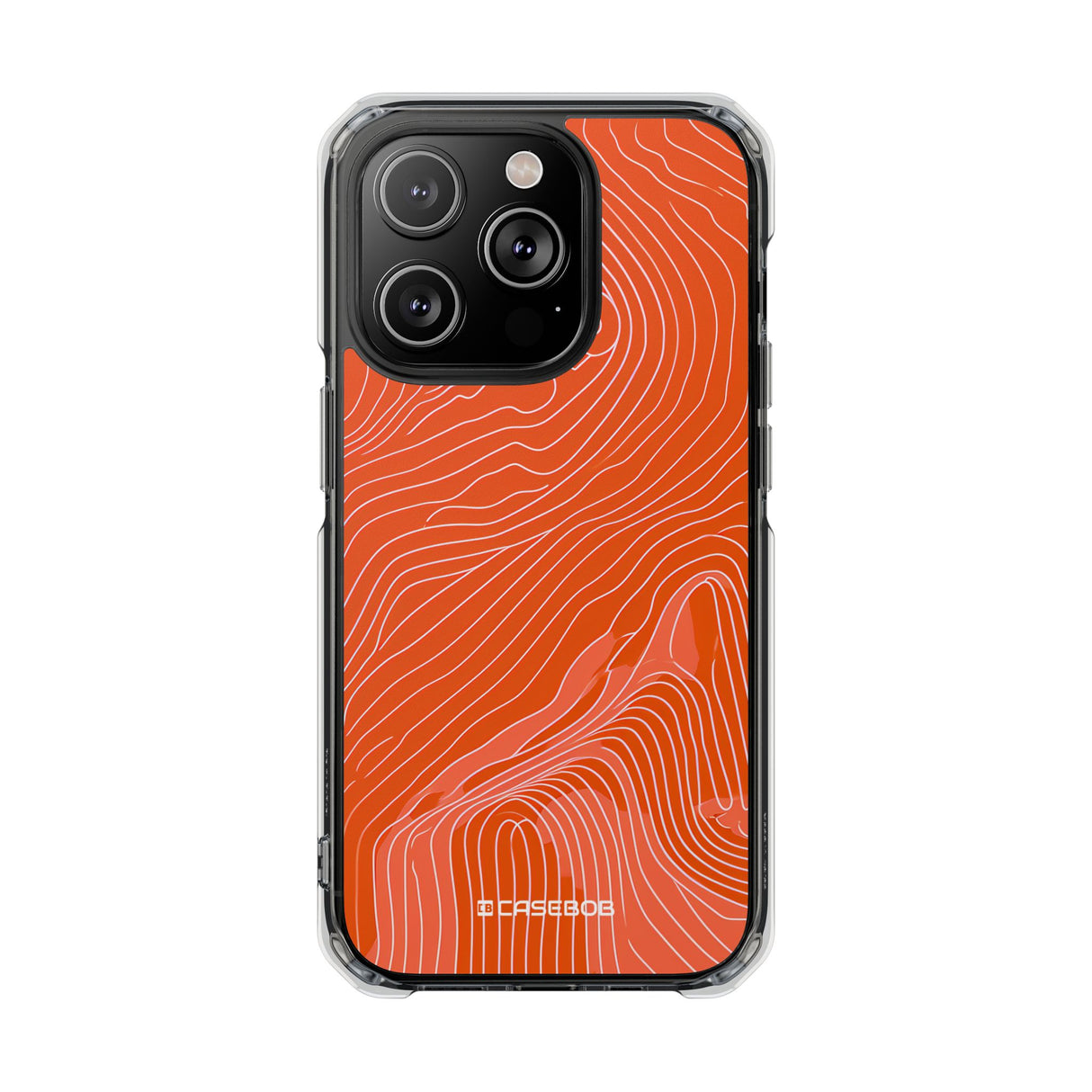 Pantone Tangerine Design | Handyhülle für iPhone (Clear Impact Case – magnetisch)