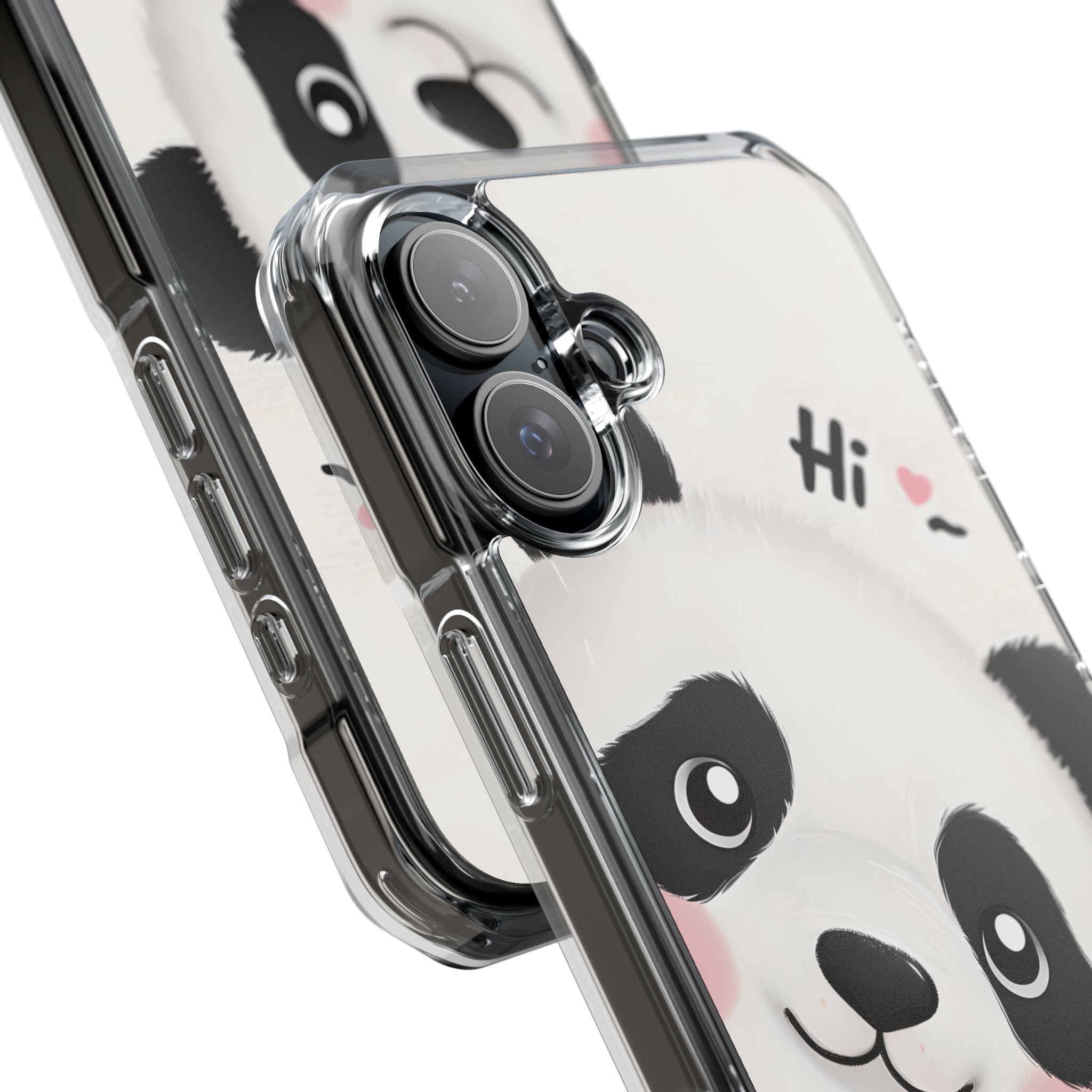 Entzückendes Panda-verspieltes Hi-Text-Telefon iPhone 16 - Impact Clear+