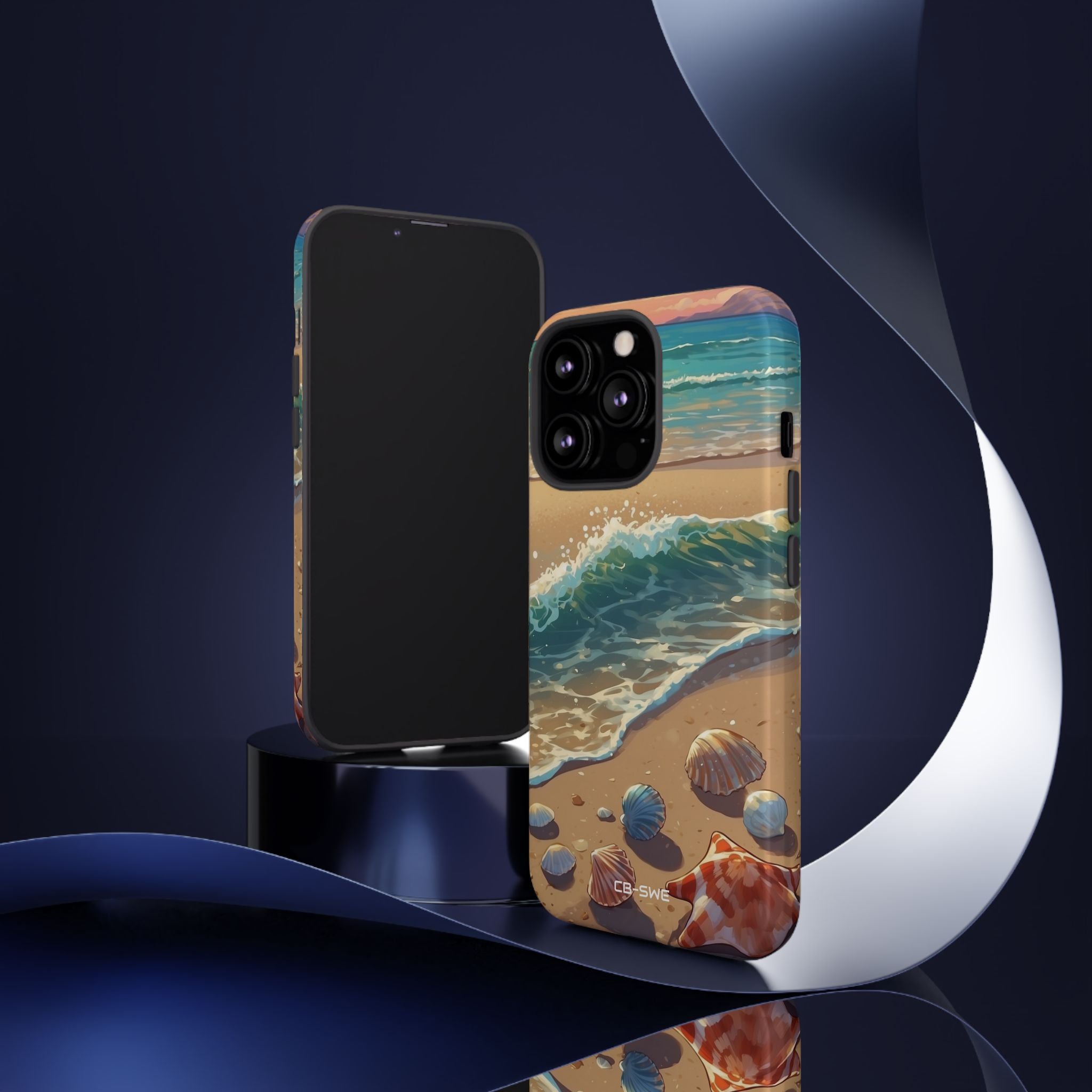 Seashells Kiss Shore - iPhone Case