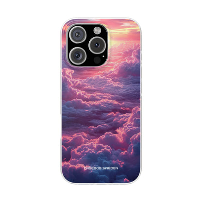 Pink Purple Clouds - Flexi iPhone 16 Phone Case