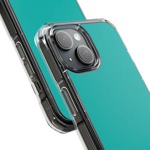 Tiffany Blue | Handyhülle für iPhone (Clear Impact Case – magnetisch) 