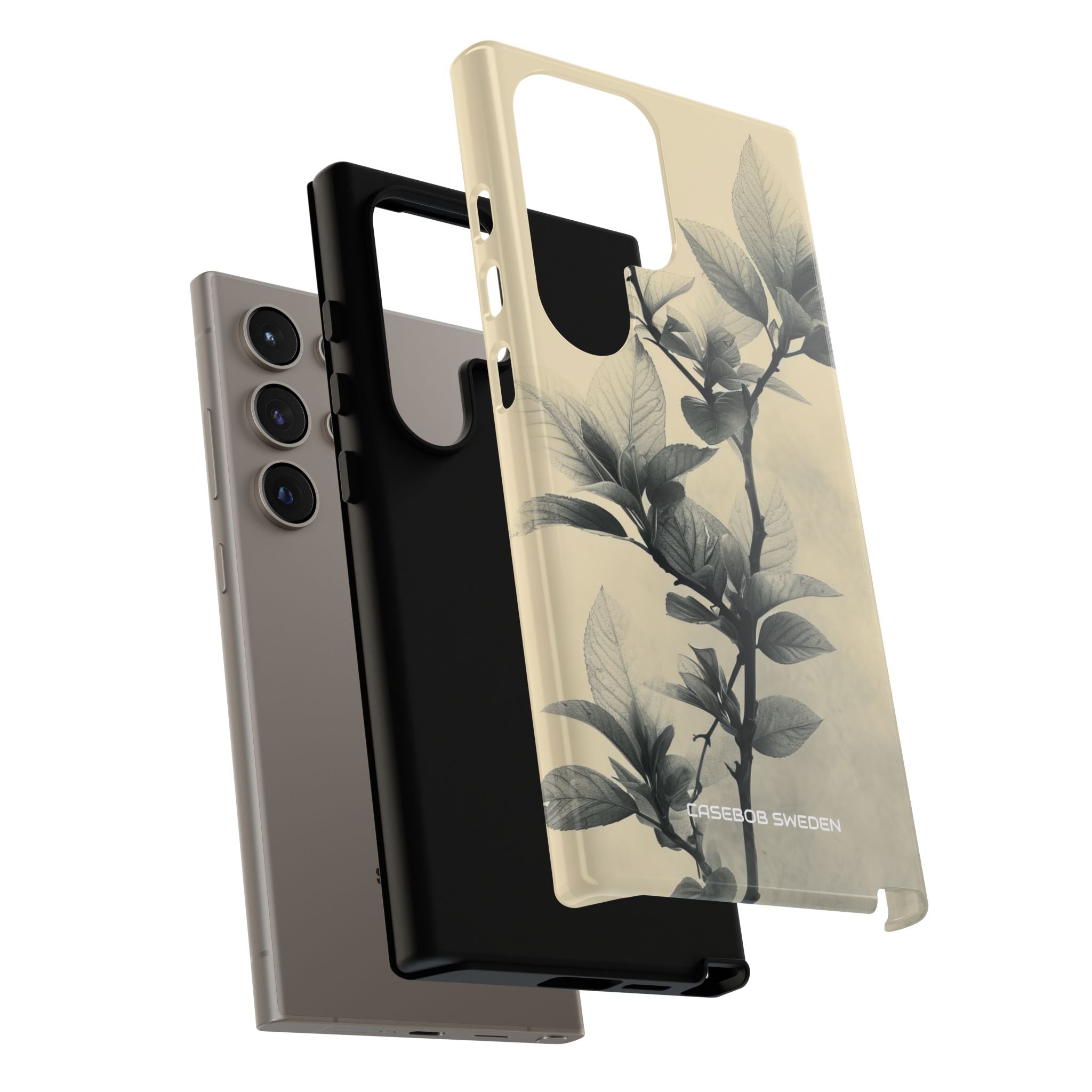 Beige Branch Art - Tough Samsung S24 Phone Case