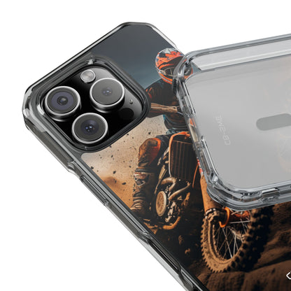 Rider Amidst Desert Fury iPhone Case - Impact