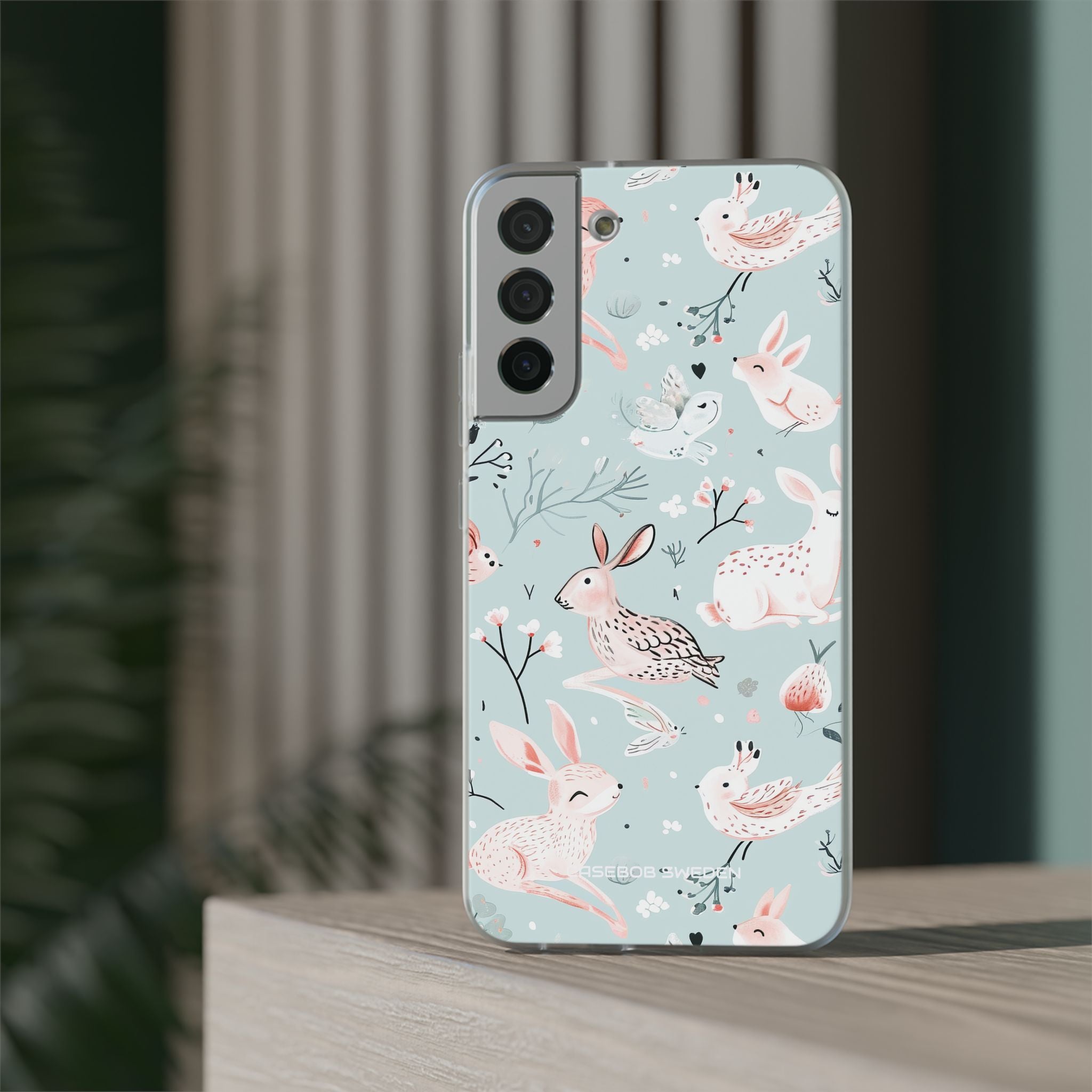 Whimsical Bunny Blossom - Flexi Samsung S22 Phone Case