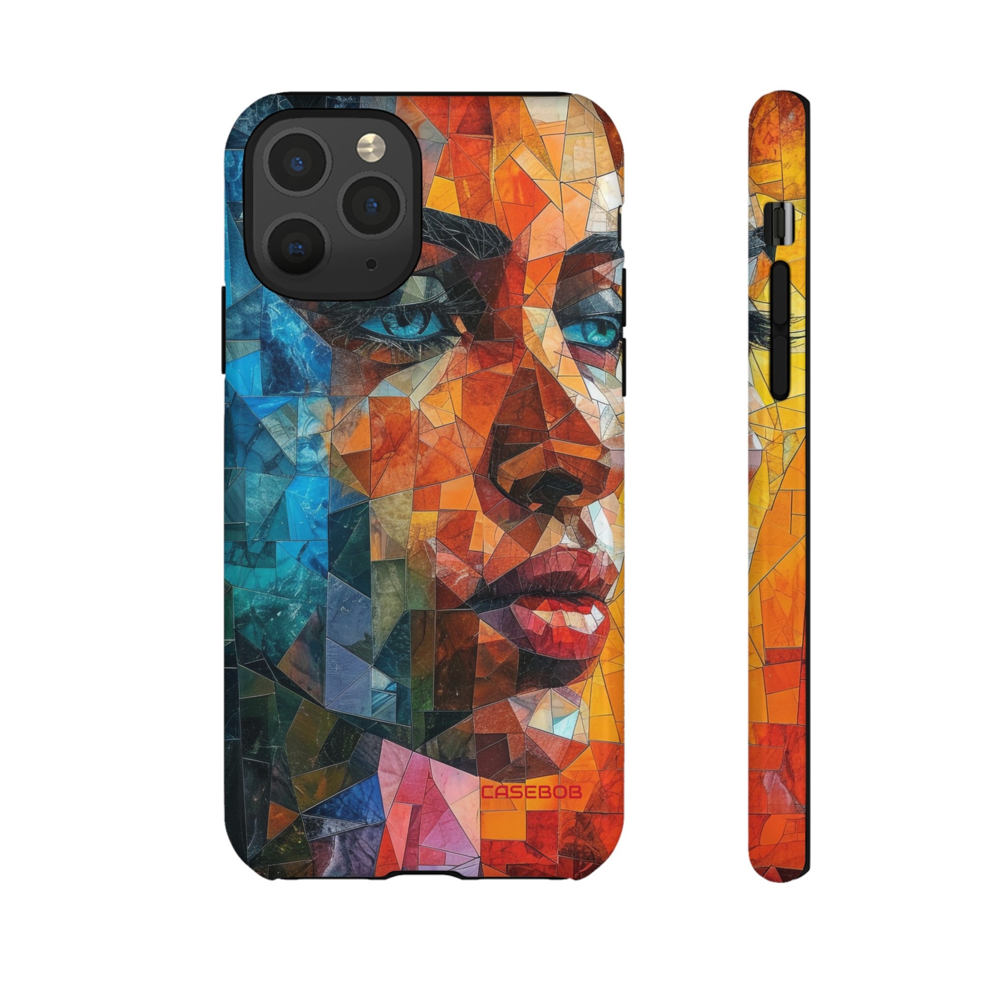 Geometric Fusion Lady - Protective Phone Case