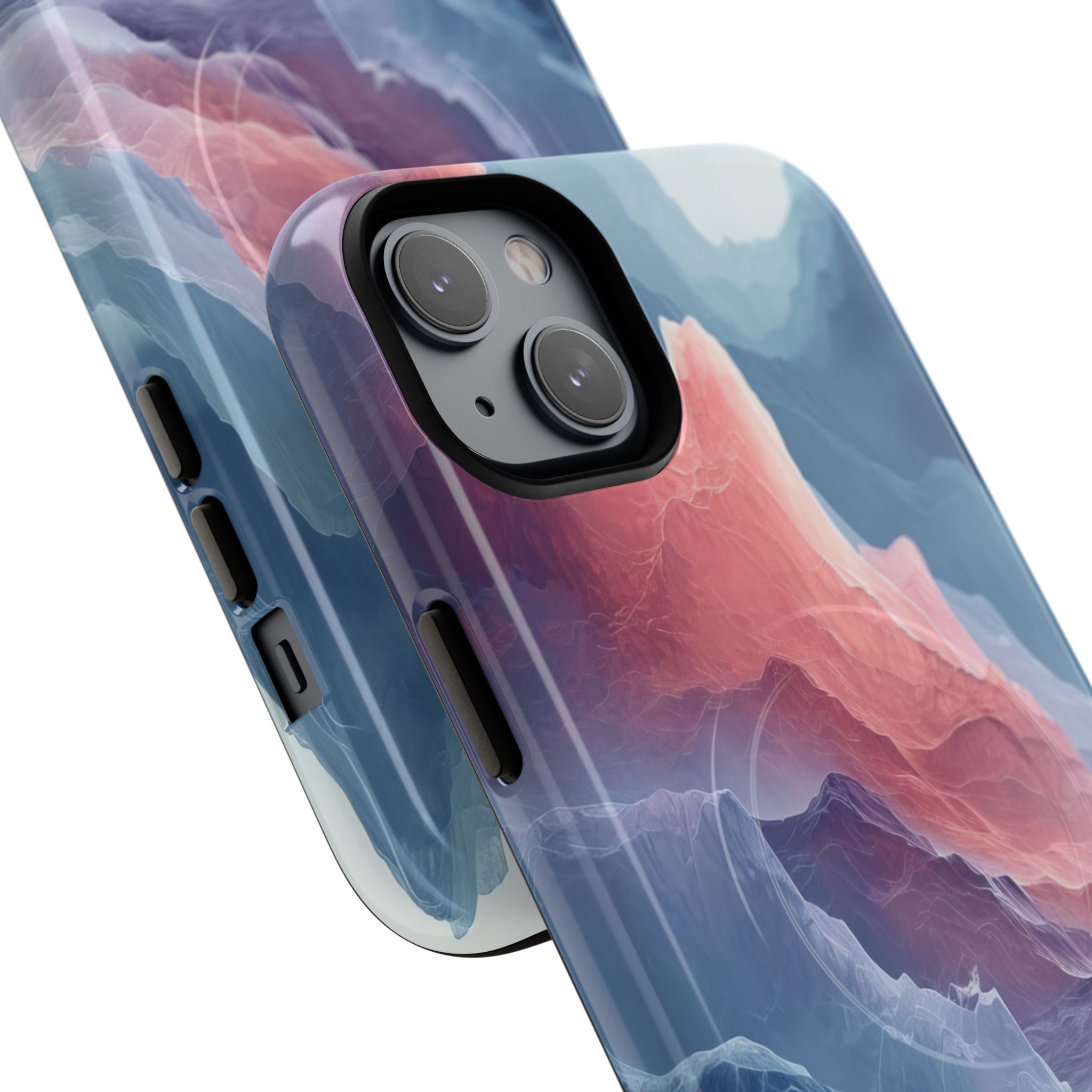 Mountain Wave Serenity - Tough + MagSafe® iPhone 14 Phone Case