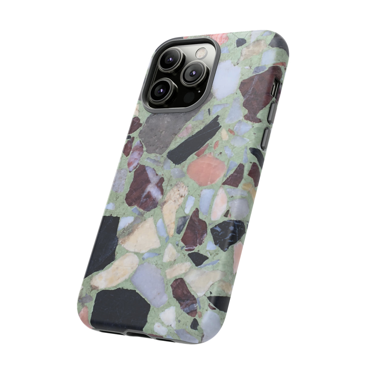 Terrazzo in Green - Protective Phone Case