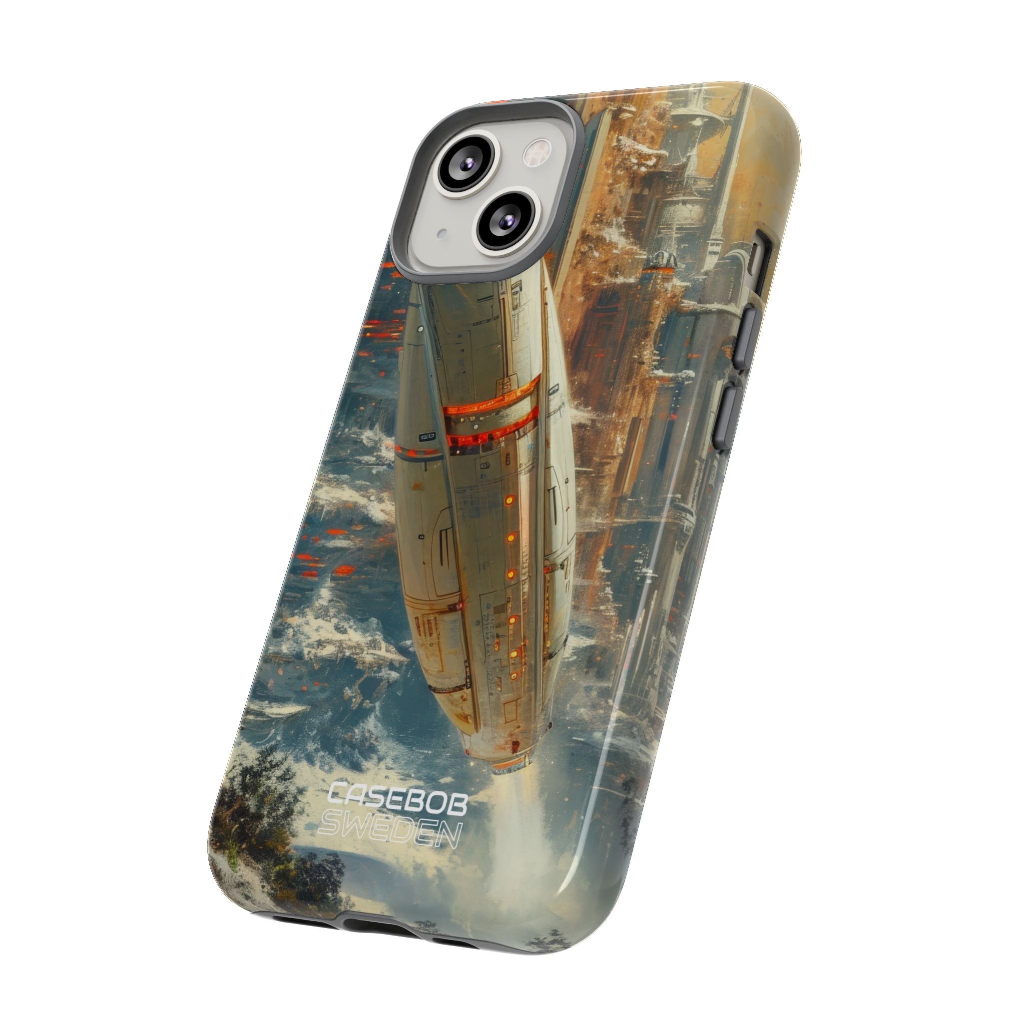 Futuristic Forest Voyage iPhone 14 - Tough
