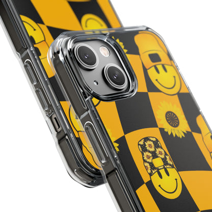 Joyful Checkered Smiles iPhone Case - Impact