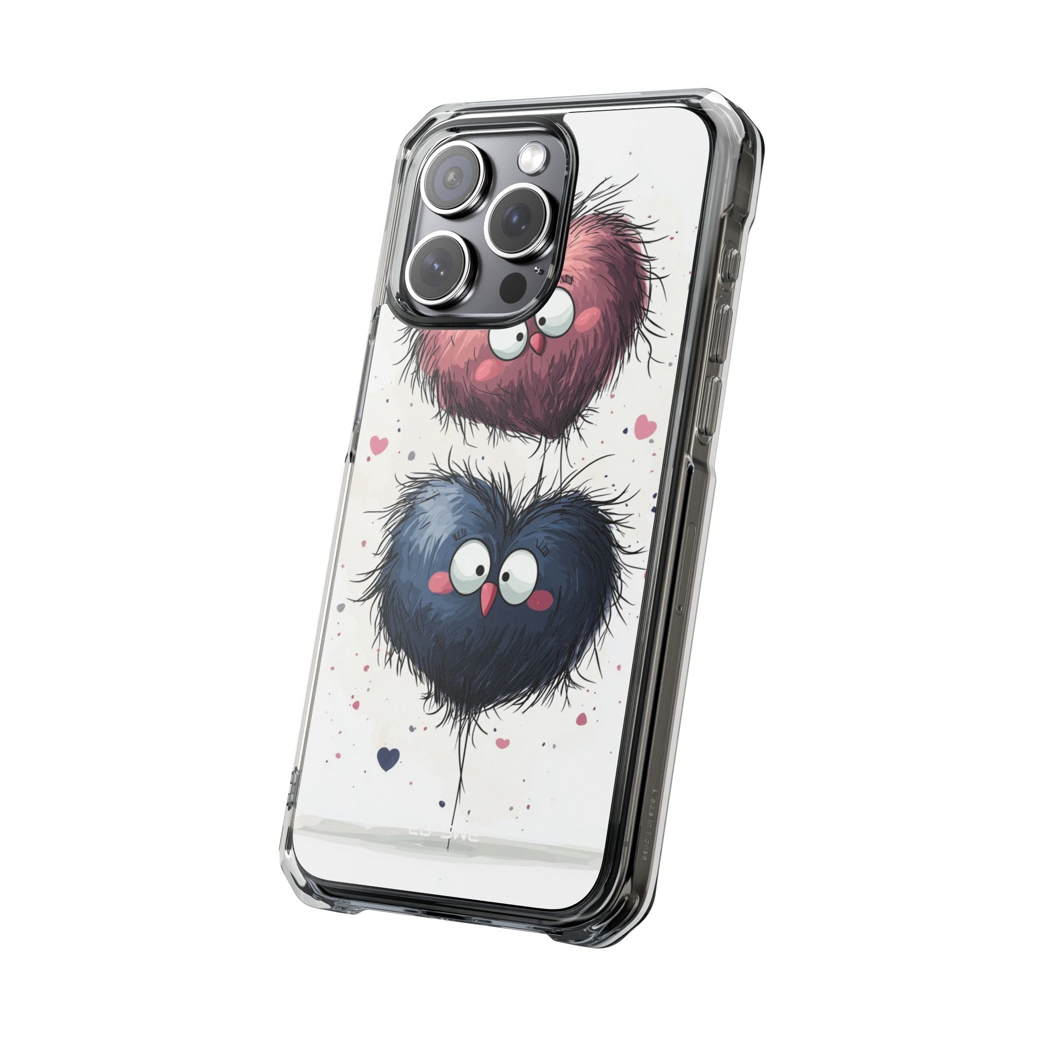 Fluffy Hearts Embrace iPhone Case - Impact