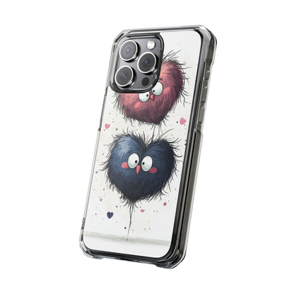 Fluffy Hearts Embrace iPhone Case - Impact