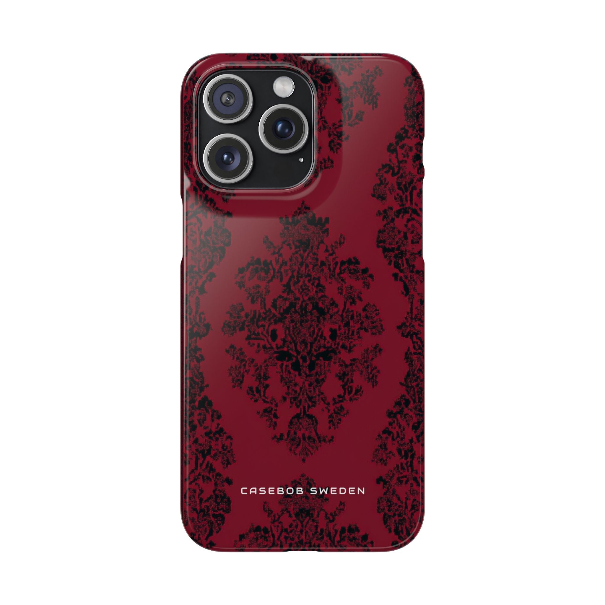 Gothic Crimson Elegance iPhone 15 - Slim Phone Case