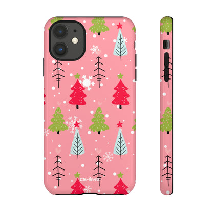 Festive Trees Dance - iPhone Case