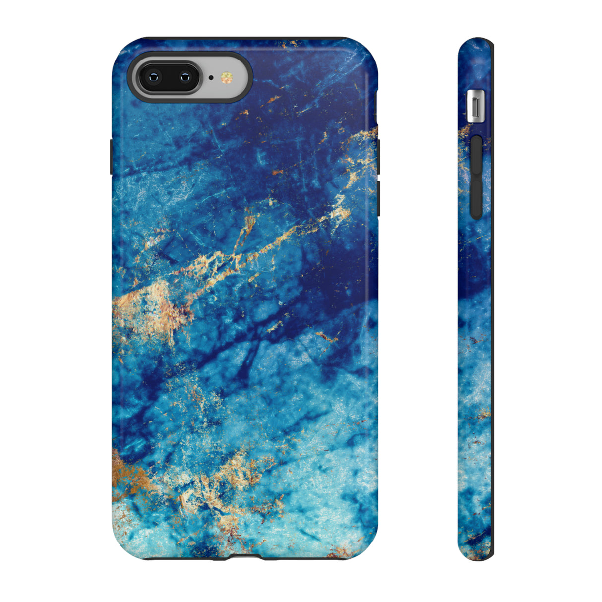 Blue Marble Background - Protective Phone Case