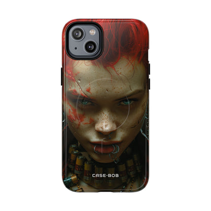 Red Spike Gaze iPhone 14 Plus Case - Tough+