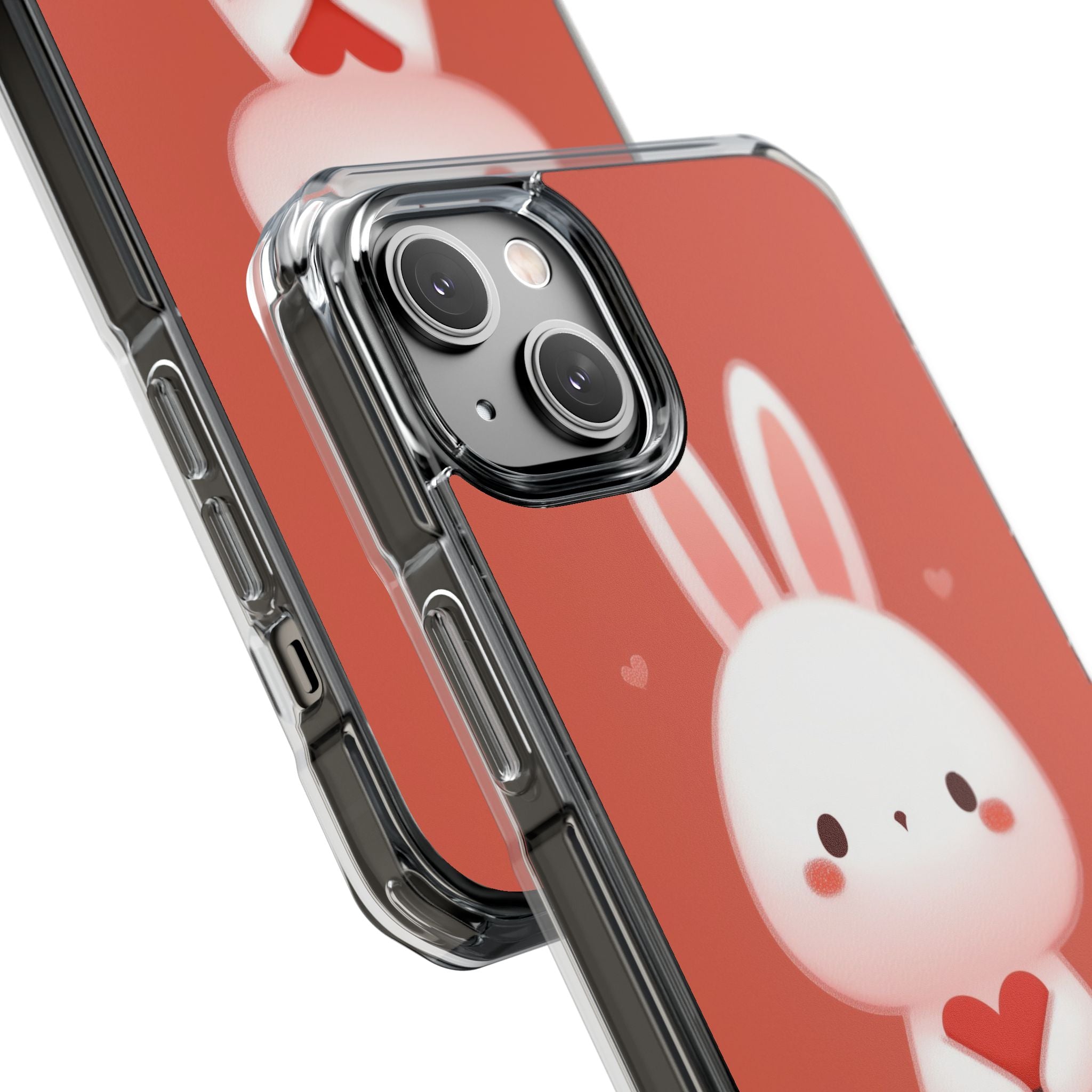 Bunny Holds Heart iPhone Case - Impact