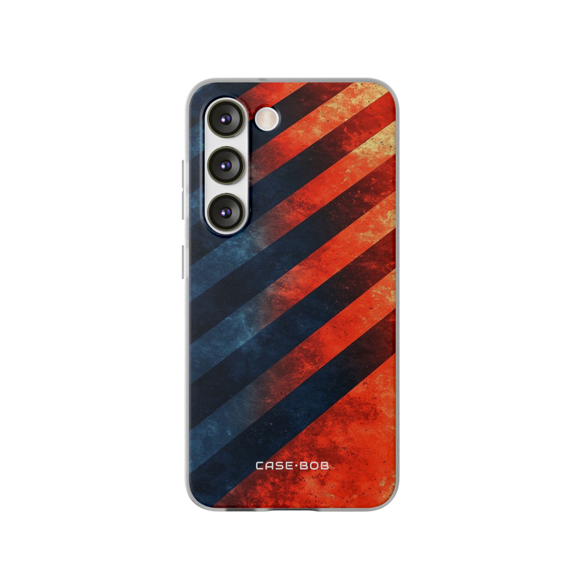Diagonal Stripes Blaze Samsung S23 Case - Soft