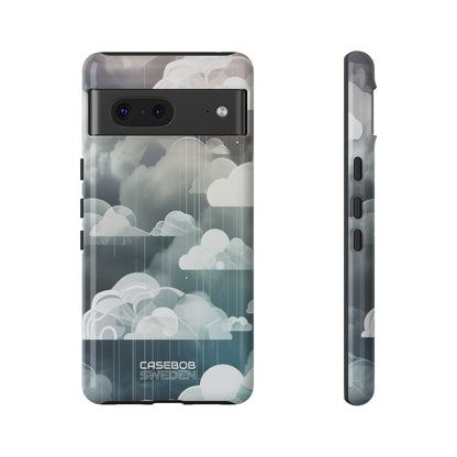 Silver Dream Clouds Google Pixel 7 - Tough
