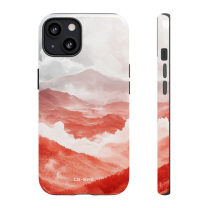 Mountain Flames Rise - iPhone Case