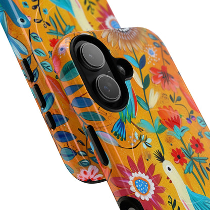 Colorful Birds Bloom iPhone 17 Case - Tough+