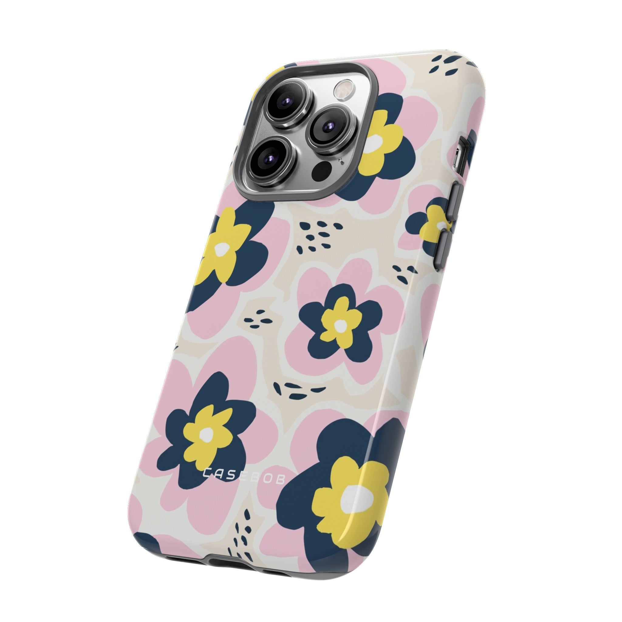 Pink Happy Flower - Protective Phone Case