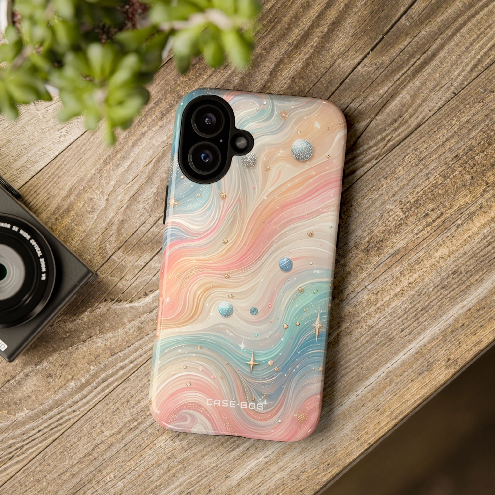 Gilded Swirls iPhone 16 Plus Case - Tough