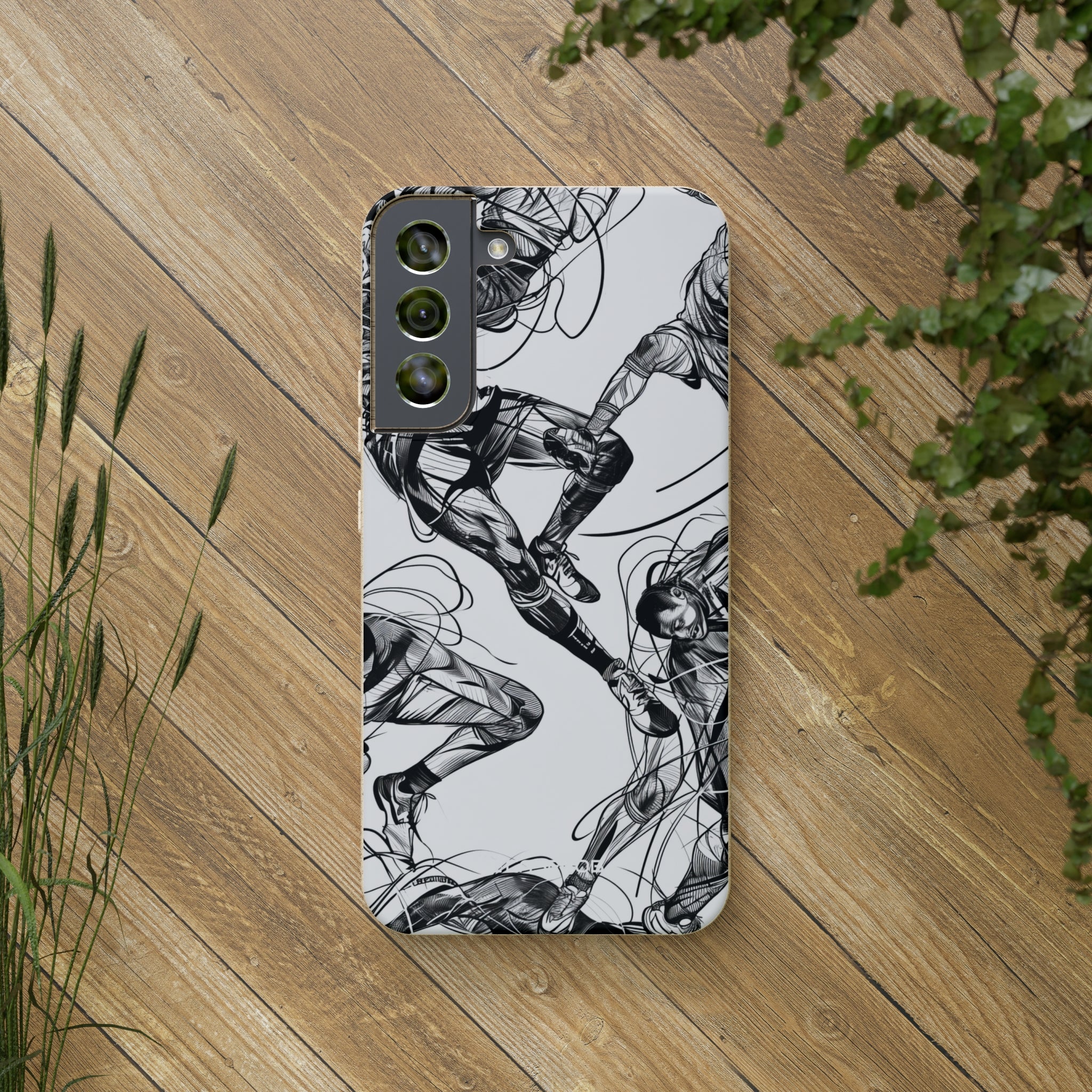 Dynamic Athletic Surrealism | Biodegradable Phone Case