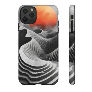 Orange Moon Illusion - Protective Phone Case