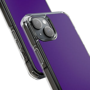 Indigo Color | Phone Case for iPhone (Clear Impact Case - Magnetic)