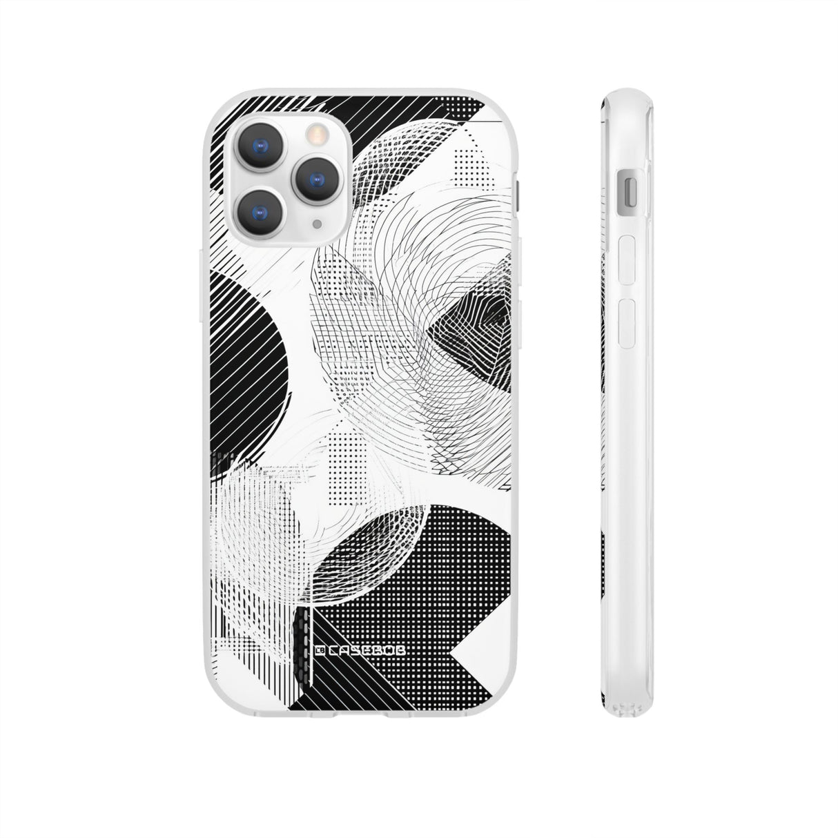 Monochrome Dynamics | Flexible Phone Case for iPhone