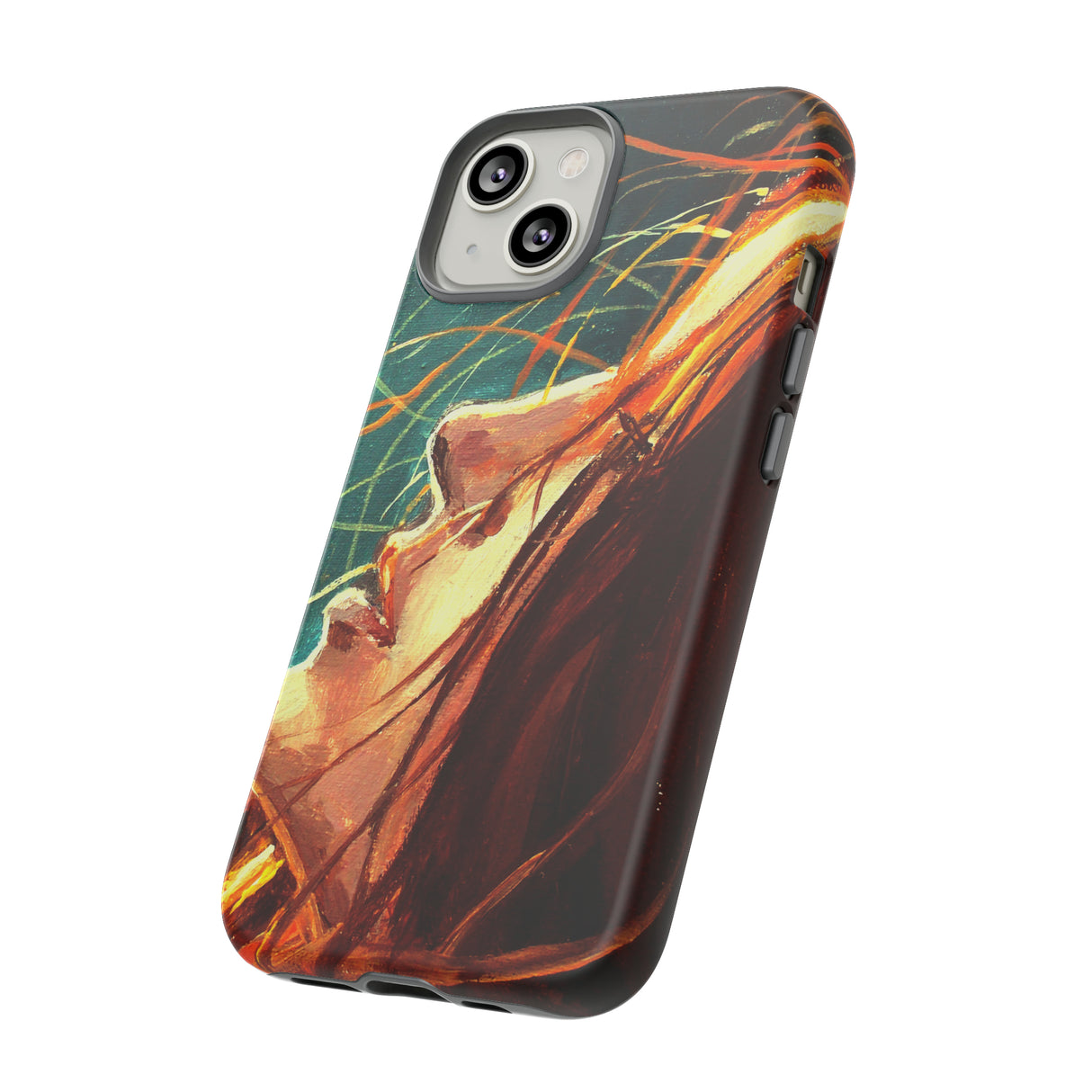 Oil Painting - Girl at Night - Protective Phone Case