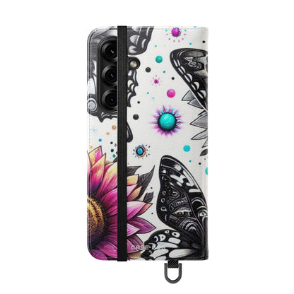 Monochrome Flutter - Samsung S25 Case - Wallet