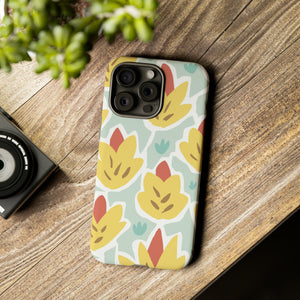 Summer Yellow Happy Flower - Protective Phone Case