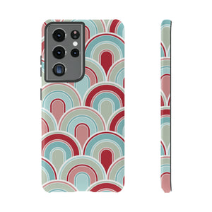 Light Blue Retro - Protective Phone Case