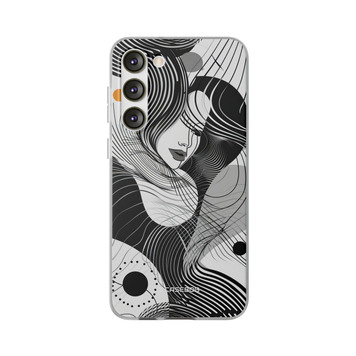 Fluid Noir Rhythm | Flexible Phone Case for Samsung Galaxy