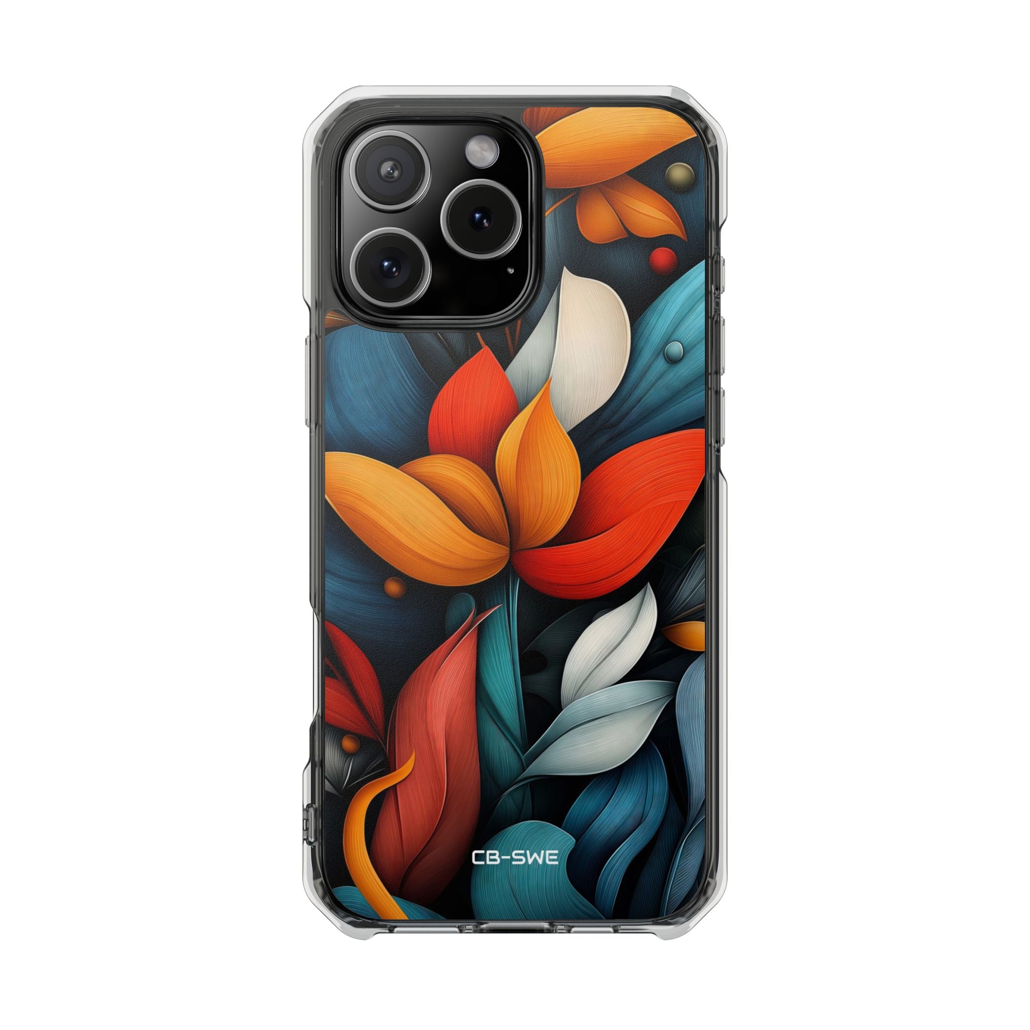 Vibrant Floral Harmony iPhone Case - Impact