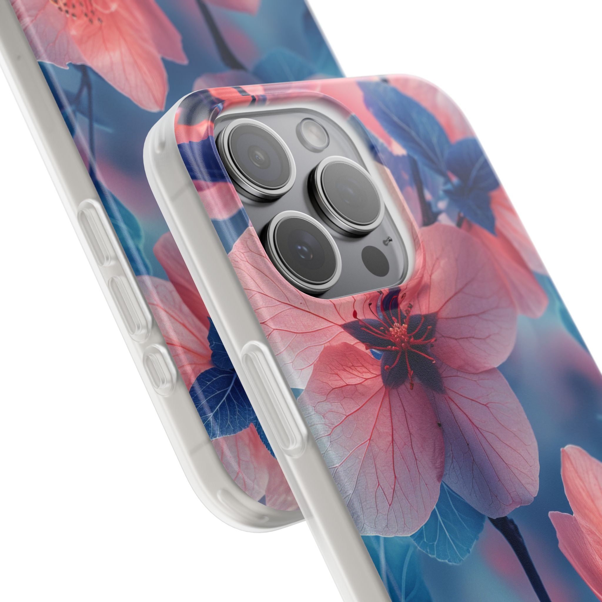 Ethereal Floral Harmony iPhone 15 - Flexi Phone Case