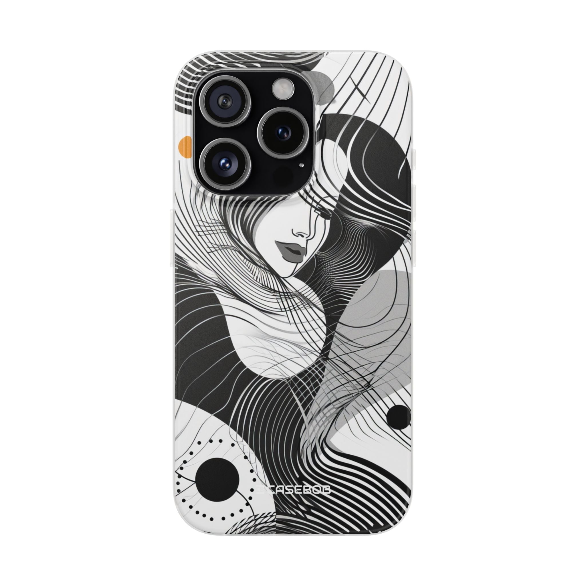 Fluid Noir Rhythm | Flexible Phone Case for iPhone